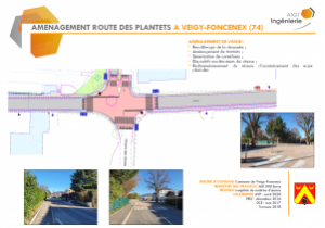 Veigy-Foncenex (74) - Aménagement Route des Plantets